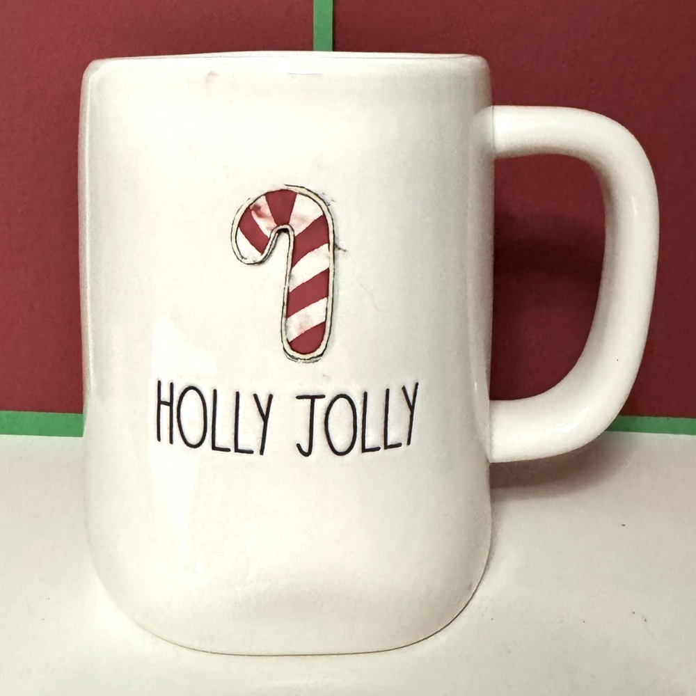 Rae Dunn “HOLLY JOLLY” mug